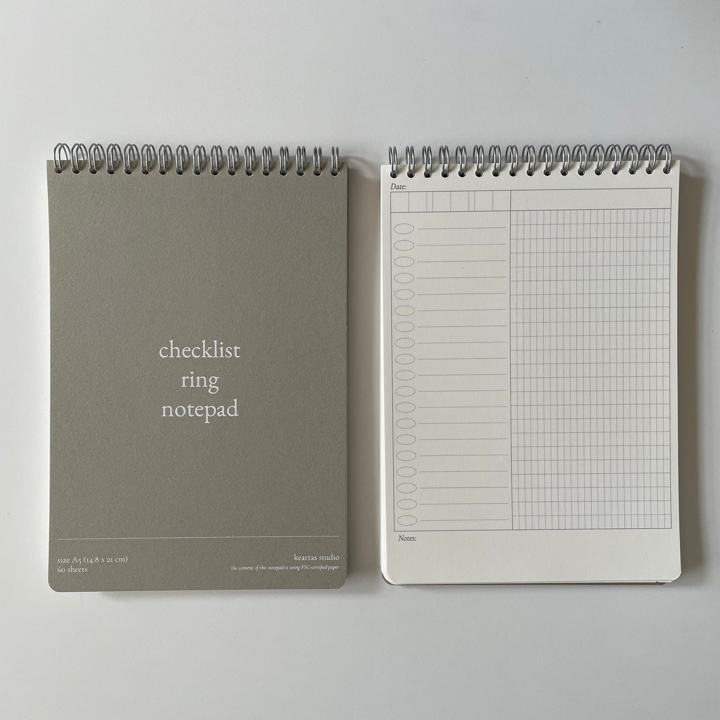 A5 Weekly Planner & Checklist Notepad