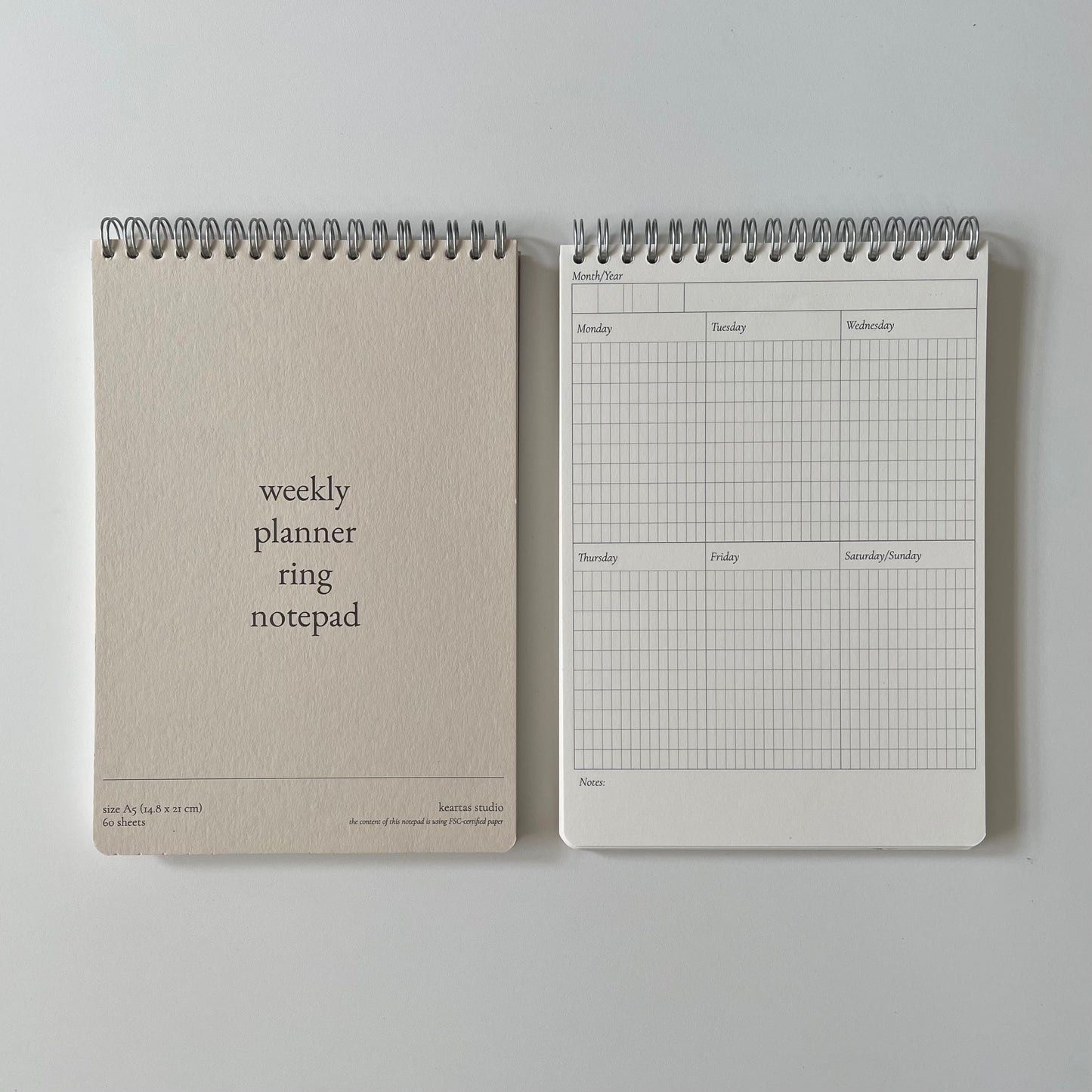 A5 Weekly Planner & Checklist Notepad